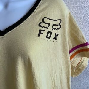 Fox Racing yellow shirt
